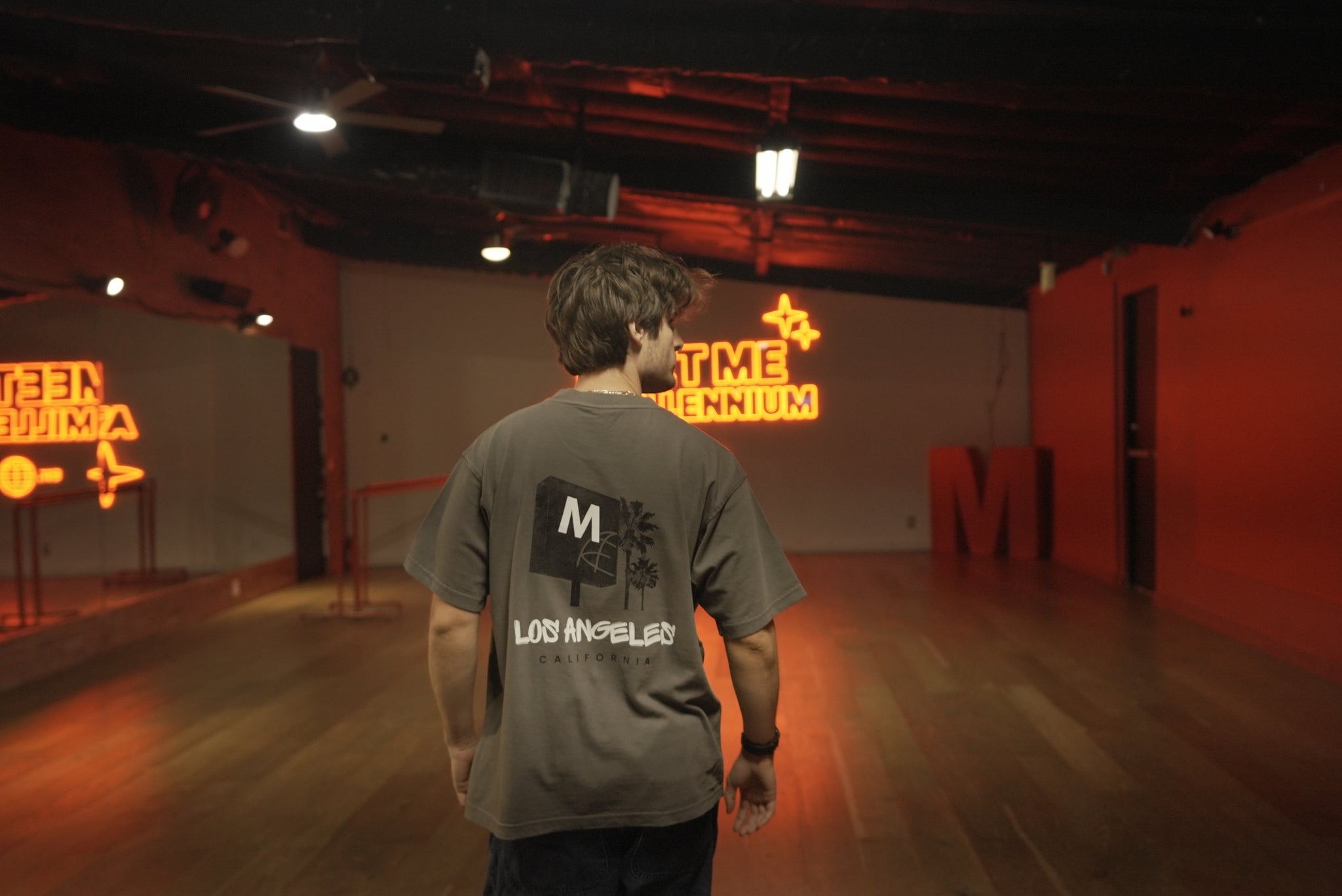 Millennium Palm Tee - (Gray)