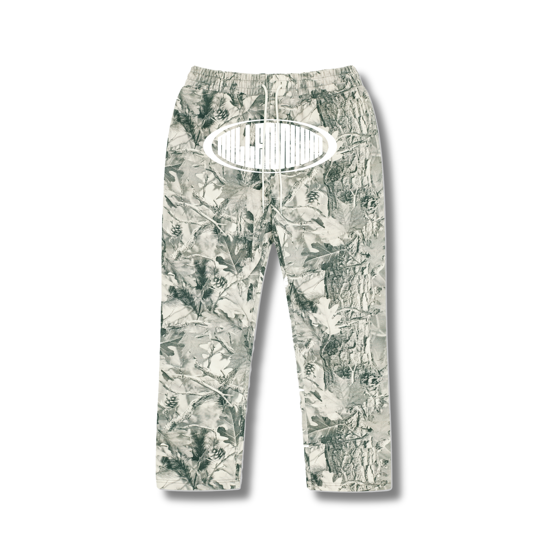 Oval Logo Sweatpants – Grey Camo