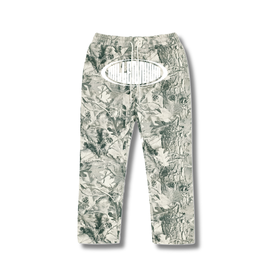 Oval Logo Sweatpants – Grey Camo